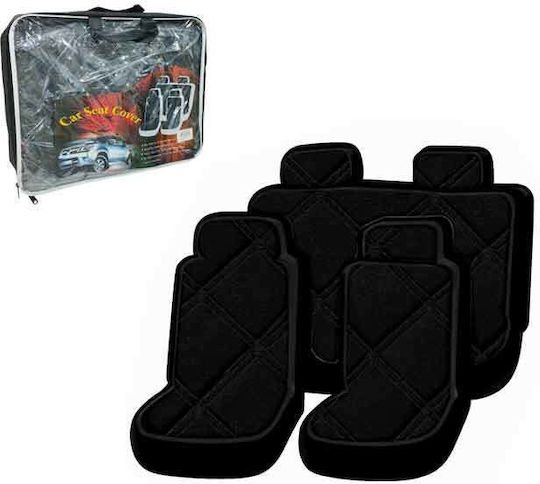 Autositzbezüge Set 5 Stück Leder Set Grau