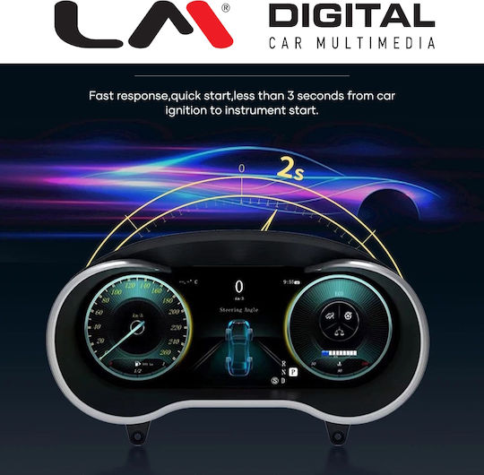 LM Digital Ψηφιακό Κοντέρ Αυτοκινήτου για τοποθέτηση στο Ταμπλό