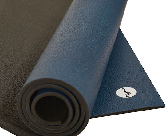 Στρώμα Γιόγκα Pro Yoga Mat Deva Dark Blue 185x65x0.55cm Ιμάντα Μεταφοράς