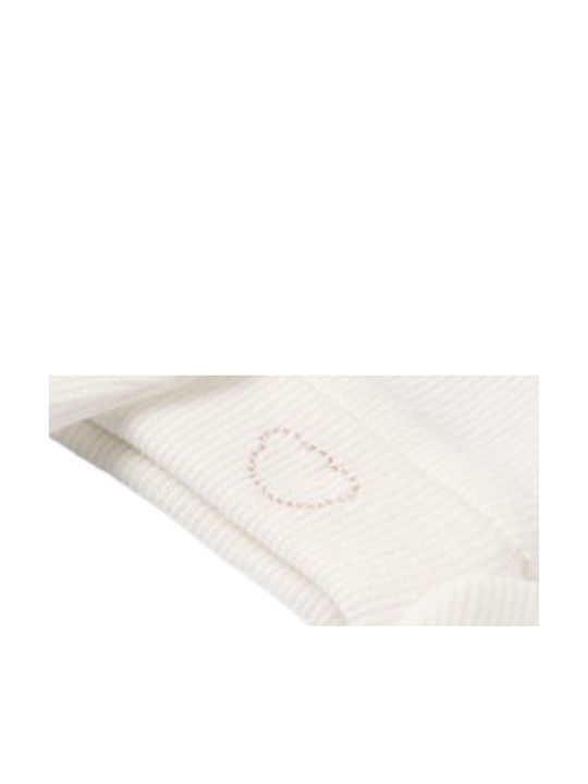 Kids Beanie Set with Gloves Fabric White for Newborn