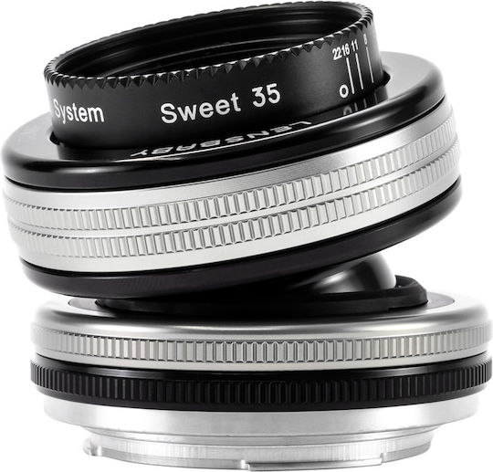 Lensbaby Cadru complet Obiectiv Foto Composer Pro II with Sweet 35 Optic Standard / Tilt-Shift pentru Montura Canon RF Black