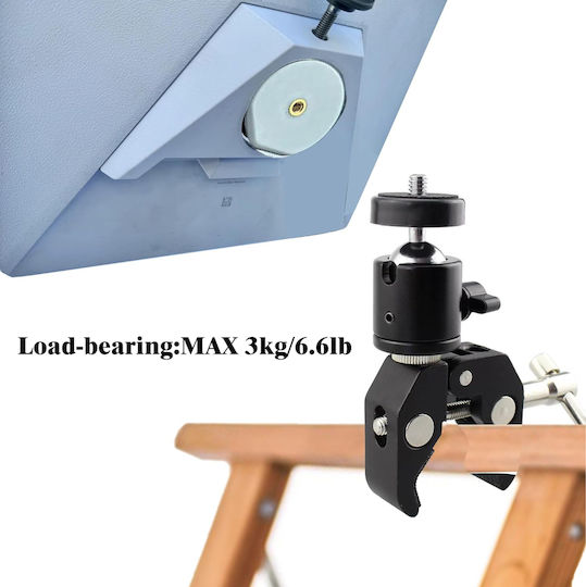 Adapter Support Base Clamp Kit Adapter Support Base Kit Clamp Thread Mount Pipe Adapter 1/4" Double Ball Head 360° Starlink Mini Dish Gen 4 2025 Kit & Accessories Code 1-per0098