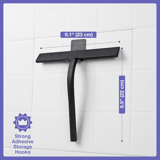 Racletă Universală Pentru Curățarea Geamurilor Kincmax 23 X 21.5 X 1.8 Cm Suport Montare Mărimea S Oțel Negru