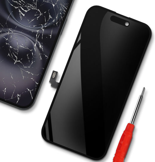 Avizar Hard Oled Screen Iphone 16 Pre-assembled Touch Glass Black