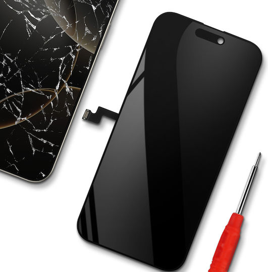 Avizar Hard Oled Screen Iphone 16 Pro Max Pre-assembled Touch Glass Black
