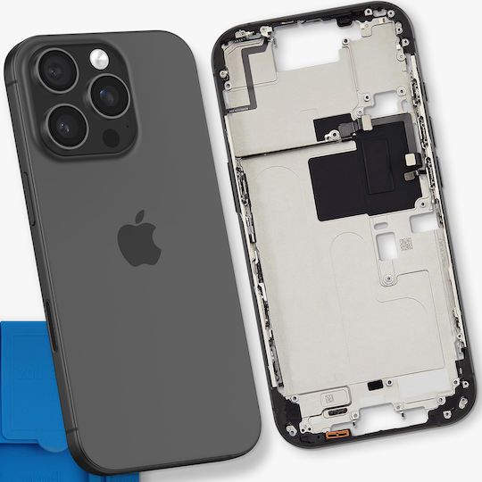 Avizar Ersatz-Mittelrahmen Für iPhone 16 Pro Max Schwarz