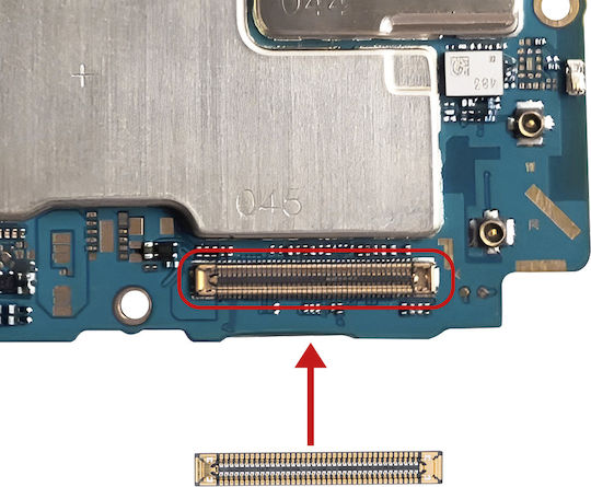 Clappio Fpc Stecker 78-polig LCD Bildschirm Galaxy A54 5G Gold