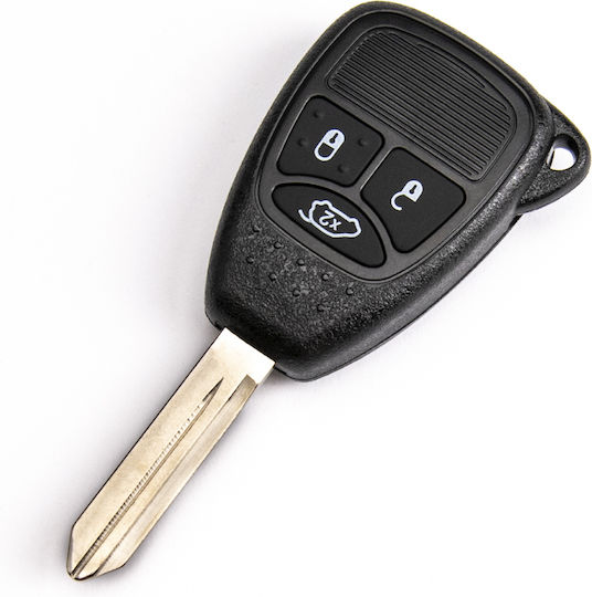 Carcasă cheie auto cu lamă cu 3 butoane pentru Chrysler / Jeep / Dodge