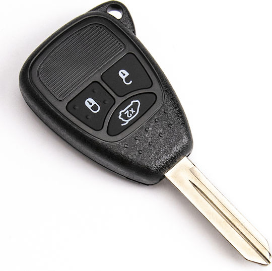 Carcasă cheie auto cu lamă cu 3 butoane pentru Chrysler / Jeep / Dodge