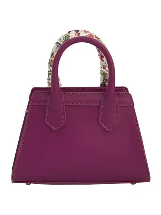 Leder Damentasche Tote Handtasche Lila