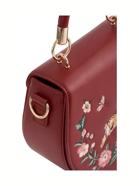 Leather Women's Bag Shoulder Burgundy