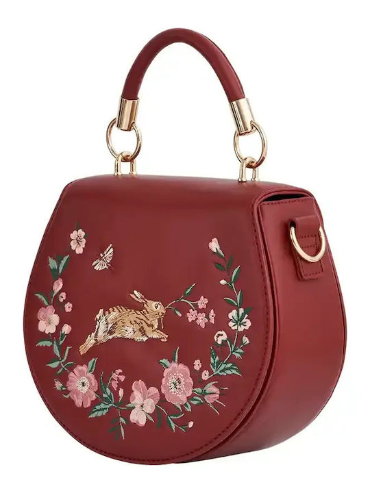 Leather Women's Bag Shoulder Burgundy