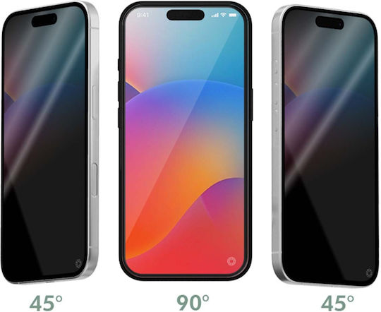 Force Glass Screen Protector Privacy 2.5d Transparent Pentru iPhone 17 Pro