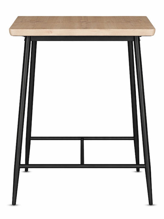 Tisch Speisesaal Holz mit Metallgestell 115x65x108cm