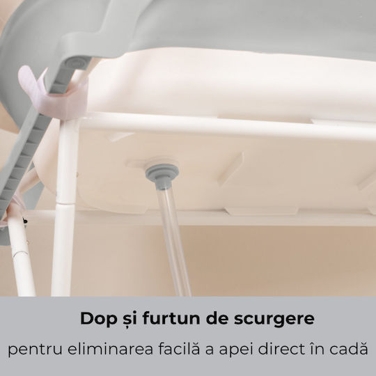Kidizi Cadă pentru bebeluși cu suport cu termometru Gri