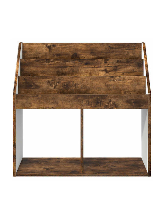 Kids Wooden Bookcase Brown 72.5x29.5x69cm