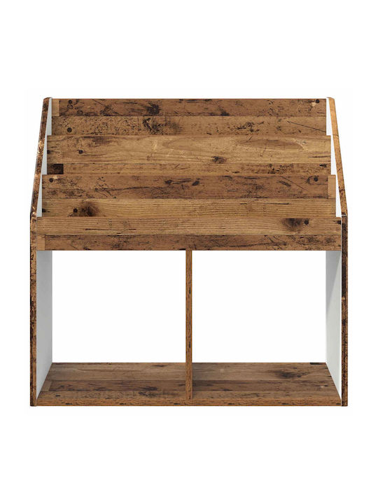 Kids Wooden Bookcase Brown 72.5x29.5x69cm