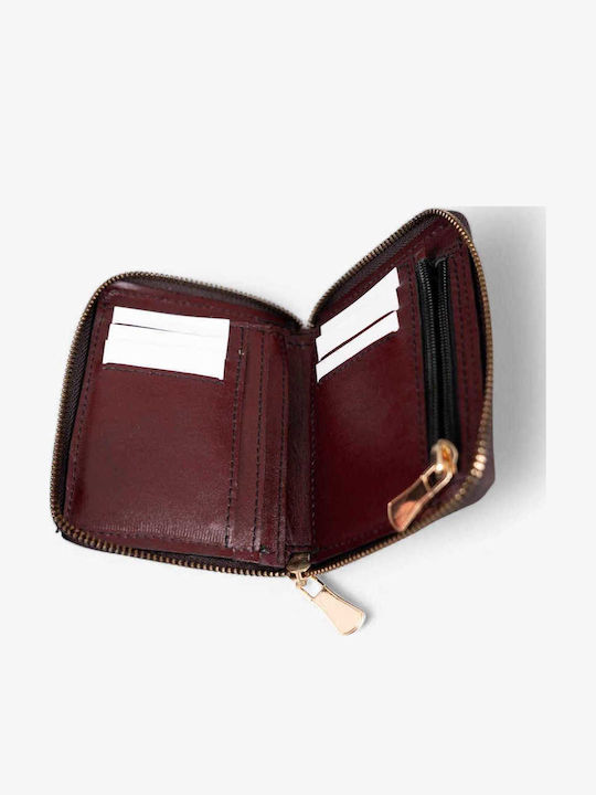Small Leather Women's Wallet Classic Burgundy
