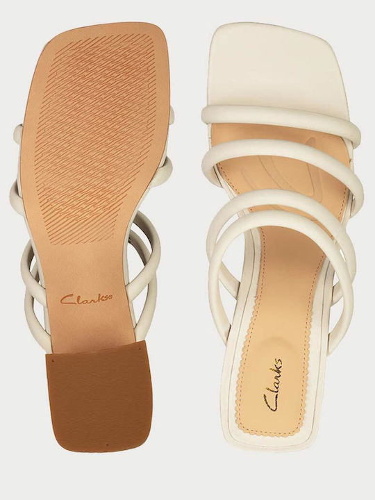 Sheer65 Leather Women's Sandals In White Colour