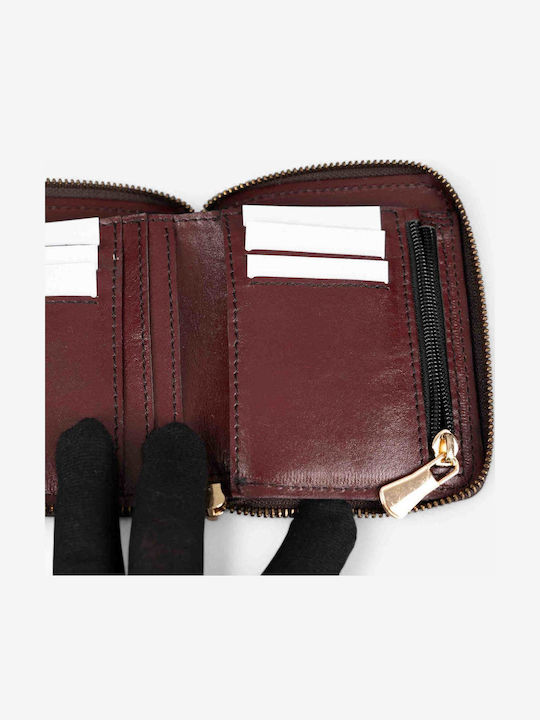 Small Leather Women's Wallet Classic Burgundy