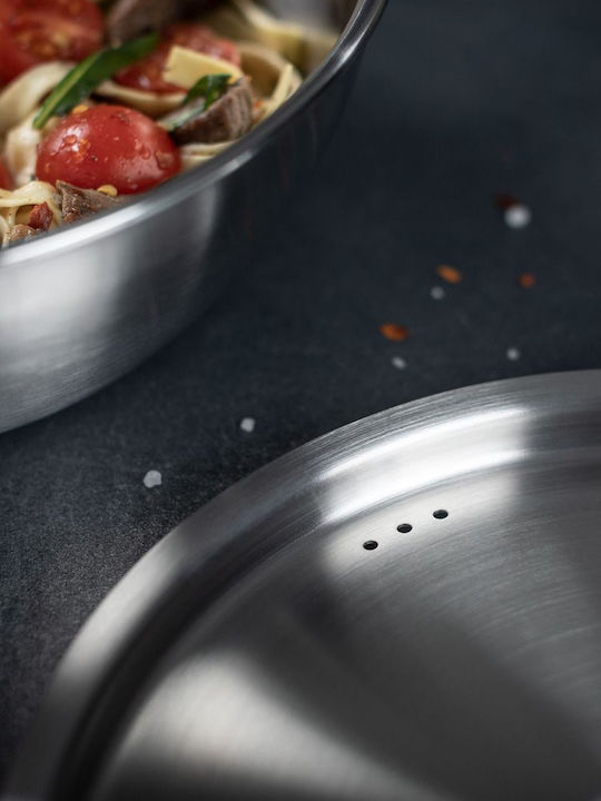 Kuhn Rikon Tigaie Culinary Fiveply Din Oțel Inoxidabil Cu Capac Cu Acoperire Ceramică 28cm
