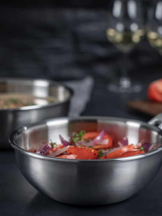 Kuhn Rikon Tigaie Culinary Fiveply Din Oțel Inoxidabil Cu Acoperire Ceramică 16cm