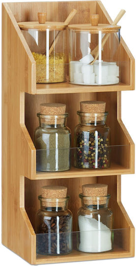 Relaxdays Raft / Suport de Organizare din Lemn 18x17x41 cm