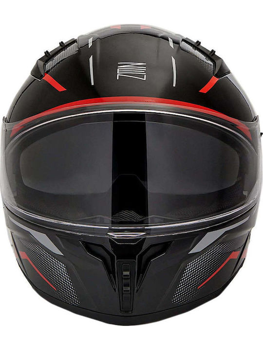Zen ZN-869 Matt Black/Light Blue Motorcycle Helmet Full Face ECE 22.06 with Sunvisor