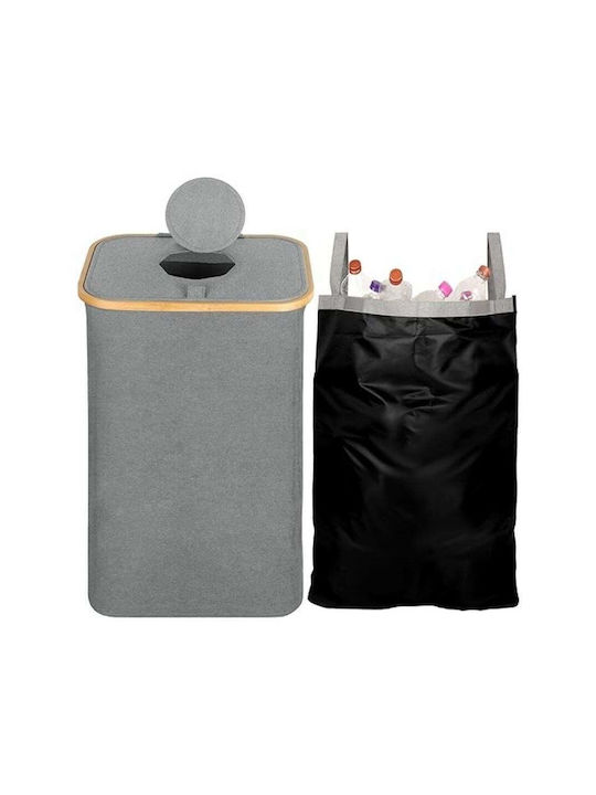 Belle Vous Coș de Reciclare Plastic Gri 80lt 1buc