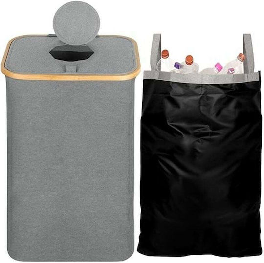 Belle Vous Coș De Gunoi Din Plastic Pentru Reciclare 80lt Gri