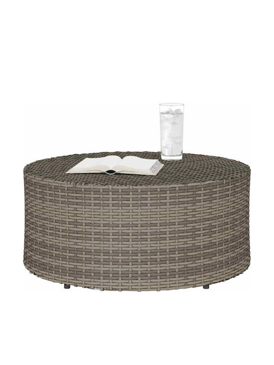 Dining Set for Small Outdoor Spaces 2 Pieces Gray