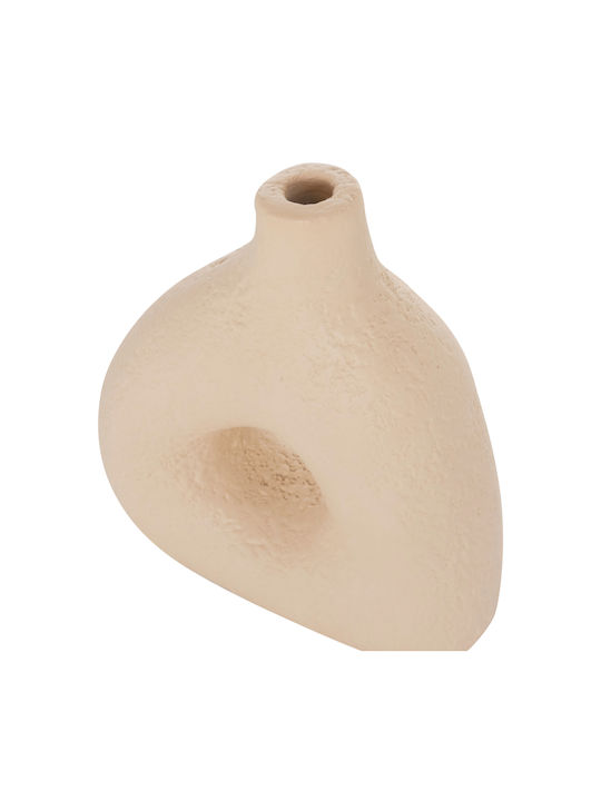 HomeMarkt Dekorative Keramikvase Decant Orange 6,5x6,5xH17cm HM4667.02M