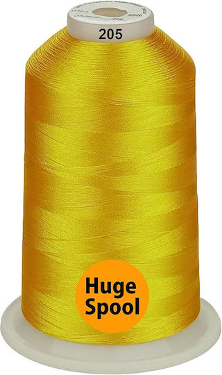 Embroidery Thread Set 3 Spools 5000 M Shades Gold