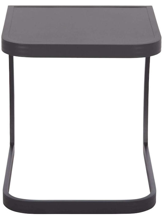 Auxiliary Outdoor Free Standing Aluminum Table Gray 45x48x49cm