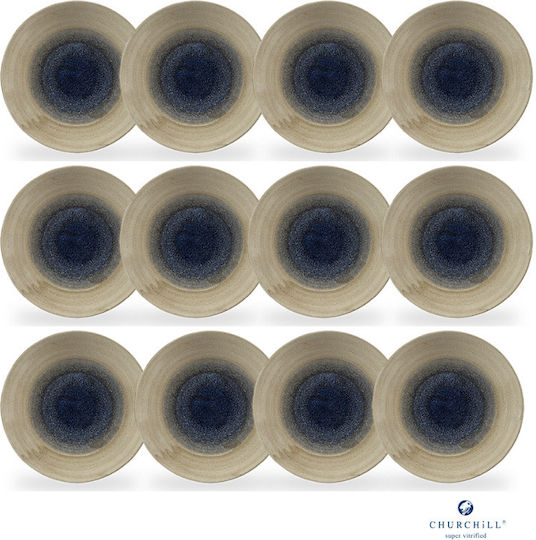 Churchill 1795 Plate Soup made of Porcelain Gold 22.5cm 12pcs