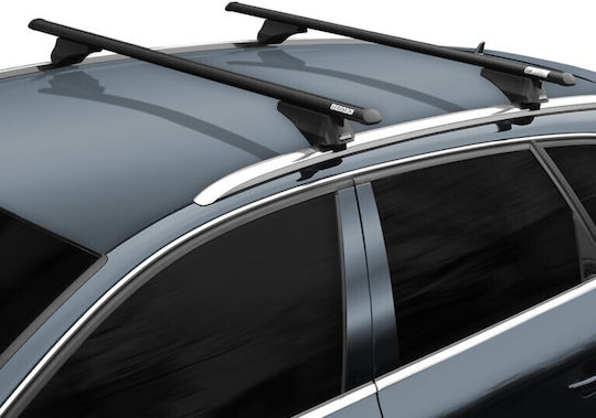 Menabo Autodachträger Aluminium Tiger Schwarz Farbe Honda CR-V V 5-Türer 2017 Flush oder Raised Dachreling 2 Stück 8590/mb