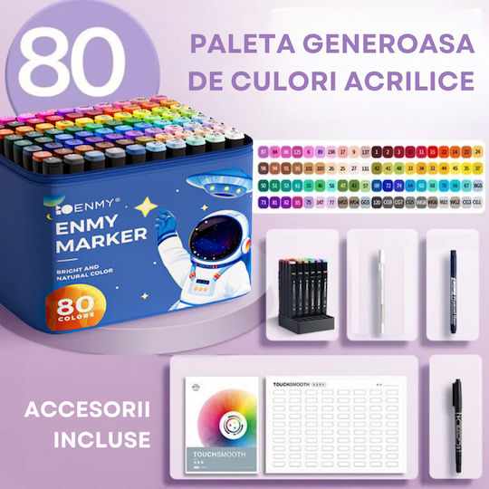 Qova Zeichenmarker 6mm Blue 80Stück