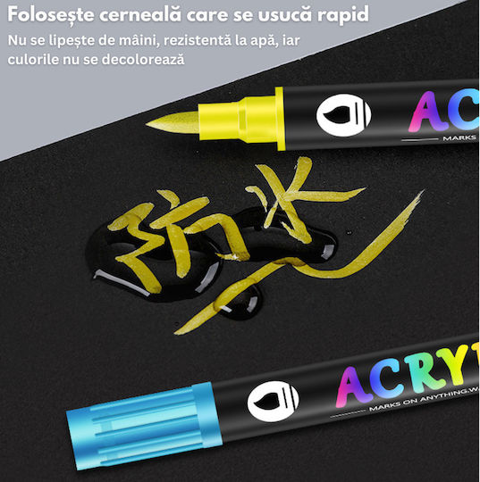 Inco Markere Acrilice Multicolor 36buc