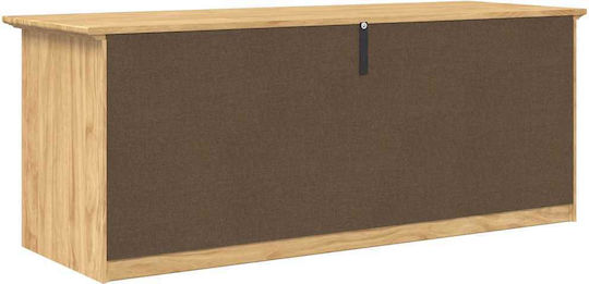 Entry Furniture with Bench Honey Brown 118x40x50cm