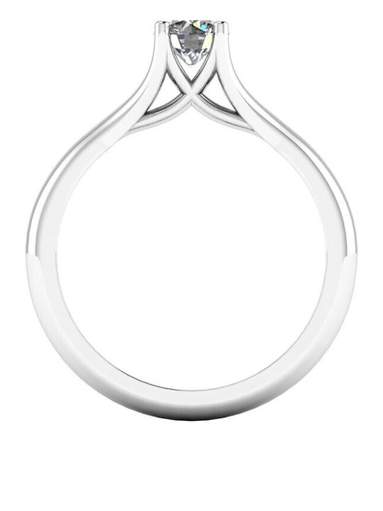 VTJ Single Stone from Silver with Diamond