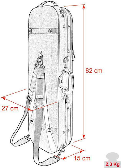 Leonardo Student Seria Husă Vioară 4/4 Oblong