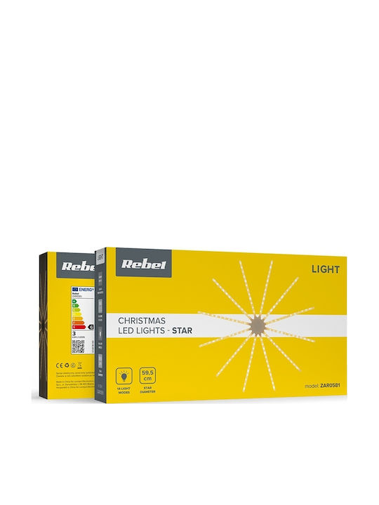 Star Crăciunesc Decorativ Stea cu lumină LED Plastic 1buc