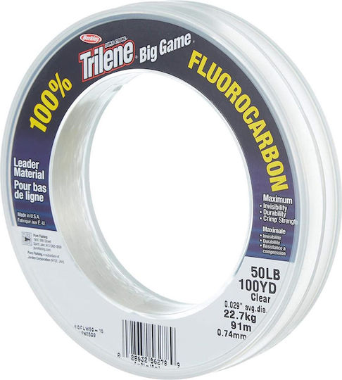 Berkley Trilene Big Game Fluorocarbon Leaders 0.81 Mm 27.2 Kg 68 Meters