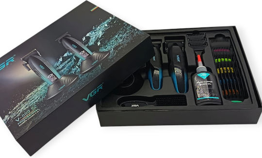 VGR Professional Hair Clipper Blue V-889