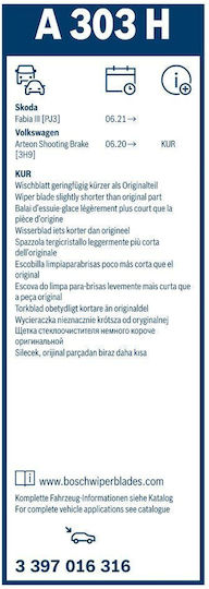Bosch Wiper Blade 3 397 016 316