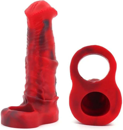 Fantasy Horse Penis Sleeve Cock Sheath Red