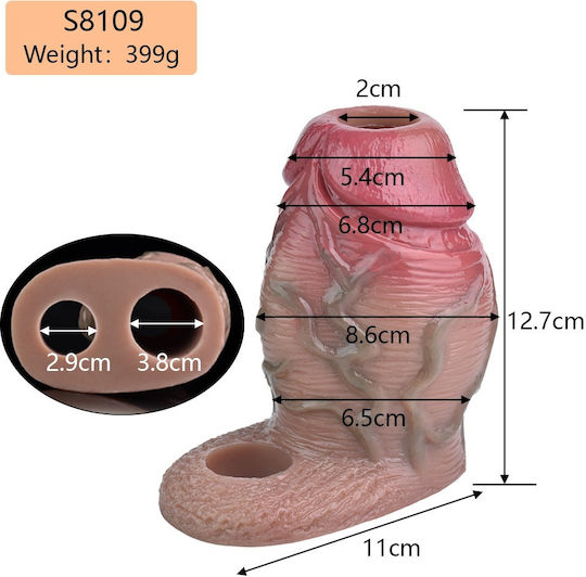 Monster Sleeve Pure Flesh Pure Silicone