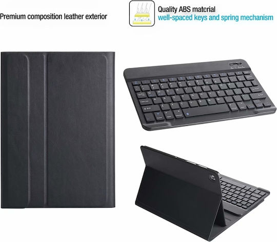 Flip Cover with Keyboard in English US Blacη (Lenovo Tab M10 FHD Plus (X606F)) EDA00469101A