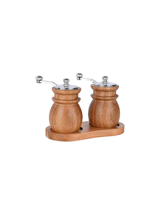 Estia Allure Manual Wooden Spice Mills Set 6cm 2pcs