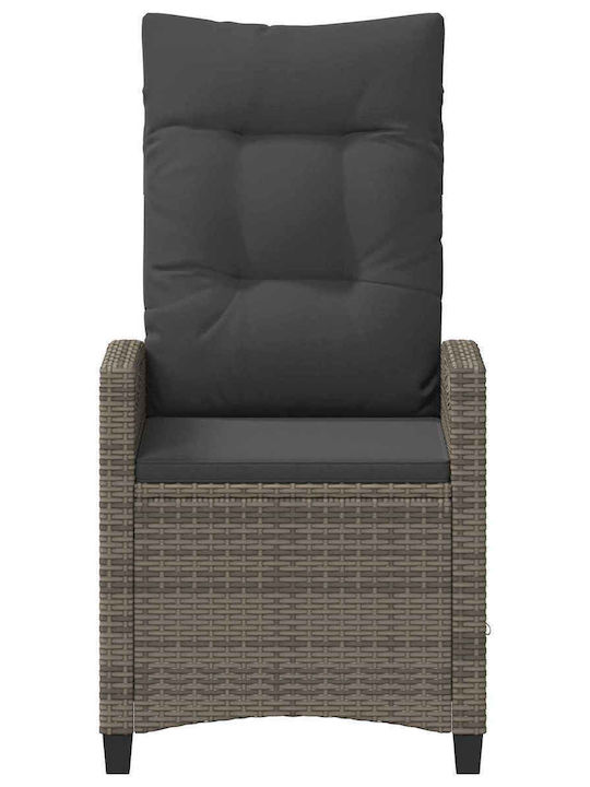 Scaun de exterior Metalic Gray 56x60x112cm